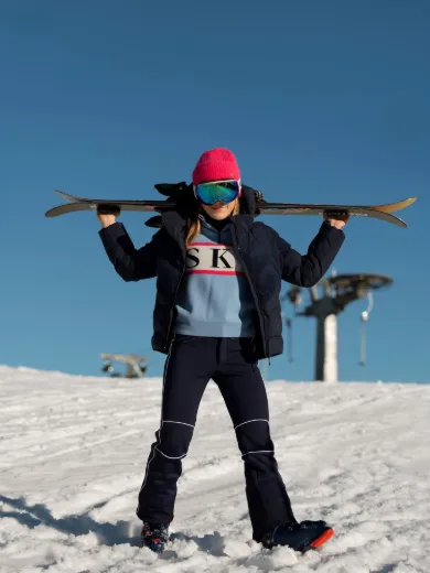 Bilde av WoolLand Hemsedal Knitted sweater girl Light Sky